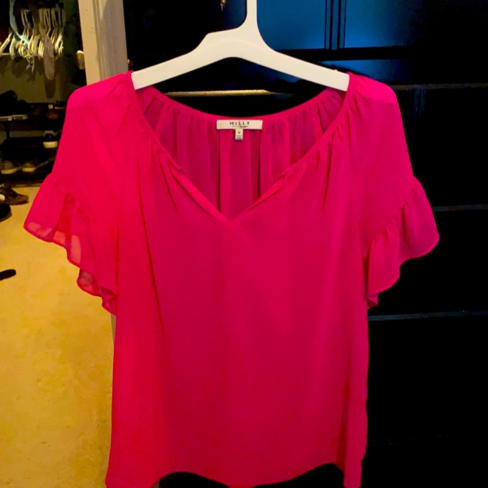 Bright pink Milly blouse